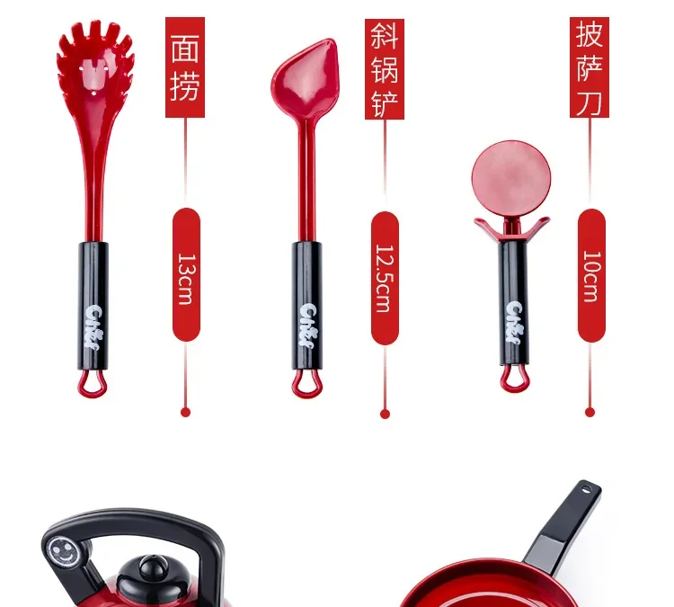 Set For Kids Girl Cooking Kitchen Toys Baby Cutting Fruit Cooking Kitchen Utensils Children’s Simulation Education Pretend Play